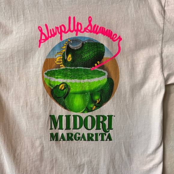Midori margarita vintage single stitch Hanes heavy weight t shirt large - Picture 4 of 9